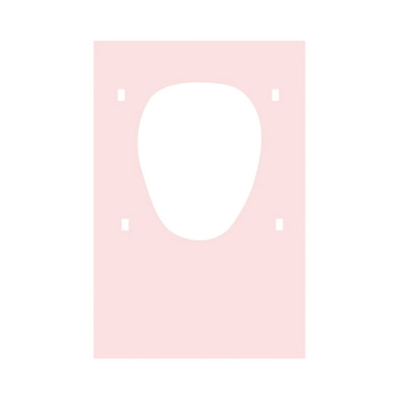 Rbaofujie Toilet Seat Round Disposable Toilet Seat Cover, (30 Pieces) - Large Disposable Toilet Seat Cover For Public Toilets, Outdoor Indoor, Individually Wrapped Toilet Seat Pink
