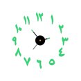 thumbnail image 1 of Rbaofujie Wall Clock Decorative DIY Luminous Stereo Digital Wall Clock Wall Sticker Clock Living Room Decoration Clock Wall Decorations for Living Room Green, 1 of 4