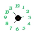 thumbnail image 1 of Rbaofujie Wall Clock Decorative DIY Luminous Stereo Digital Wall Clock Wall Sticker Clock Living Room Decoration Clock Wall Decorations for Living Room Green, 1 of 6
