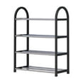 thumbnail image 1 of Rbaofujie Wall Shoe Rack Shoe Rack Shoe Rack Storage Organizer With 4 Tiers Metal Shelves For Bedroom Closet Entry Dorm Room Entryway Shoe Rack Black, 1 of 8