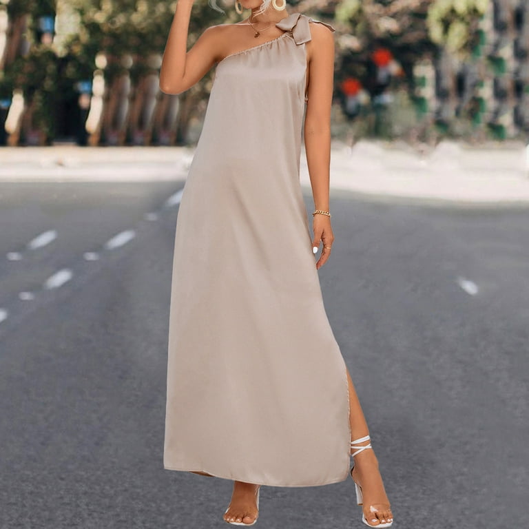 Ladies beige dresses best sale