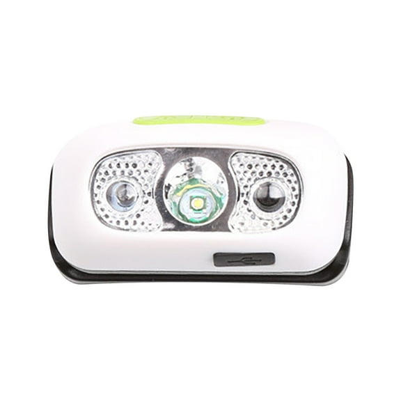 RbaofujieFlashlights for Emergencies Induction Headlight Strong Light Rechargeable Super Bright Mounted Night Fishing Light Outdoor LED Flashlight Miner's Lamp Spotlight Flashlight White