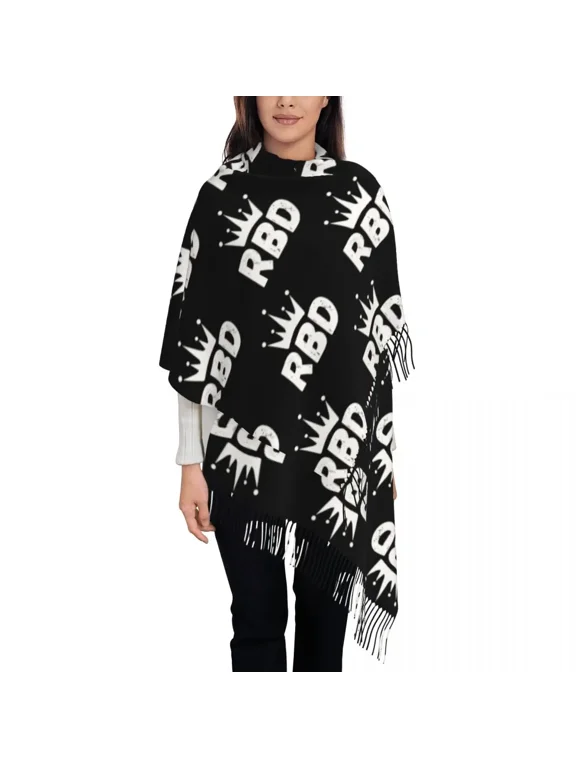 Rbd Mexican Scarf for Women Fall Winter Pashmina Shawl Wrap Logo Rebelde Long Large Shawl Scarf for Ladies