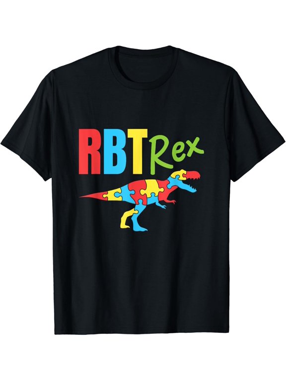 Rbt Rex Registered Behavior Technician Autism Therapist T-Shirt Size S-5XL