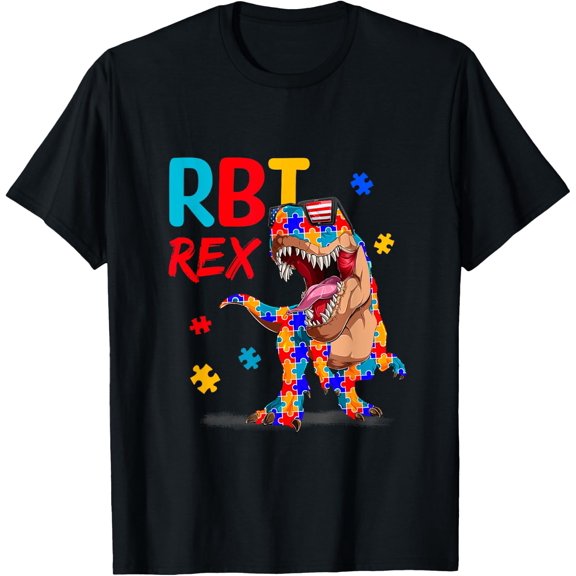 Rbt Rex Registered Behavior Technician Therapist Autism T-Shirt Size S-5XL