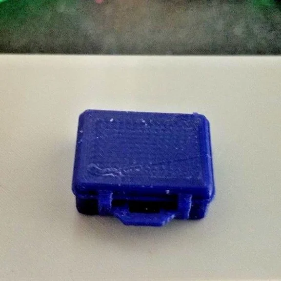 Rc 1/10 Scale Dark Blue Small Pelican Brief Case Luggage Accessory Rock Crawler