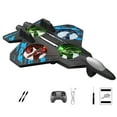 thumbnail image 1 of Rc Airplane With Remote Control, Stunt Foam Aircraft With Colorful Led Lights, 3 Rechargeable Batteries & Complete Accessories Kit (Spare Propellers, Screwdriver, Charging Cable), 1 of 2