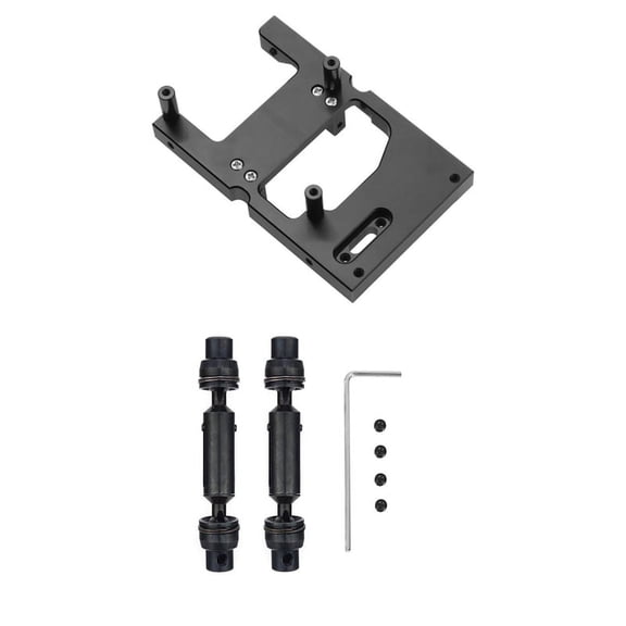 Rc Car Metal Steering Warehouse Fixed Mounting Bracket with 2 Pcs Metal Front Rear Drive Shaft
