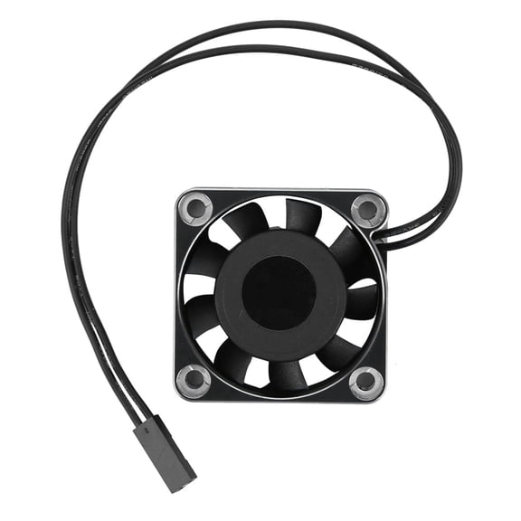 Rc Cooling Fan,High Speed Electric Motor Cooling Fan,16000rpm 40 X 40 X 10mm Aluminum Fan,For 1/10 1/8 Rc Brushless Car Accessory Parts [Black and silver]