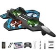 thumbnail image 1 of Rc Jet, Rc Stunt Fighter Jet Toy RC Plane with LED Lights & 360° Flips, Remote Control Helicopter Drone, Foam Remote Control Airplanes for Adults Beginners Great Gifts, 1 of 9