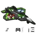 thumbnail image 1 of Rc Jet,Rc Stunt Fighter Jet Toy RC Planes for K ids with 360°Flips & LED Lights,Remote Control Helicopter Drone,Stunt Roll,Foam Remote Control Airplanes for Adults Beginners,Green 1, 1 of 10