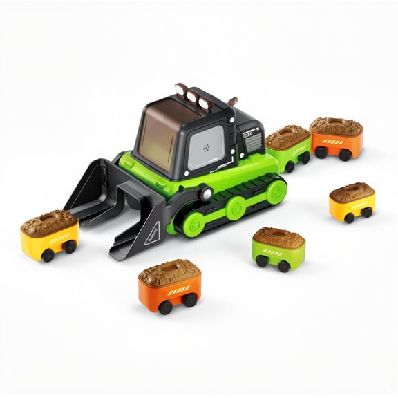 Rc Magnetic Eating Vehicle, Remote Control Action Car, Interactive Racing Game, Magnetic Collecting Playset, Family Entertainment Toy
