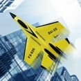 thumbnail image 1 of Rc Plane, Gravity Glider Foam Remote Control Fighter With 360° Control, Glider With Lights Airplane Model, 1 Plane + 1 Remote + 1 Usb Charging Cable, Yellow, 1 of 7