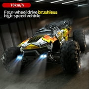 Rc RC Car 116 Scale 70km/h High Speed 4WD 2.4G Remote Control Off Road Car With LED Headlight
