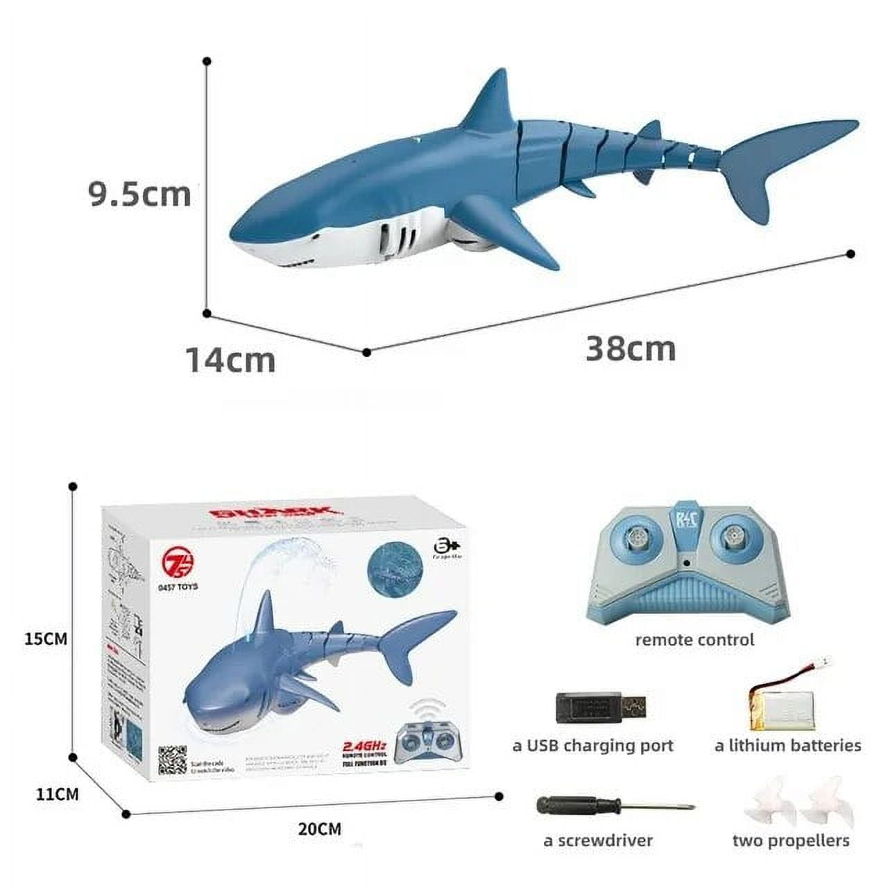 Buy Remote Control RC Shark Toys Air Swimming Fish RC Animal