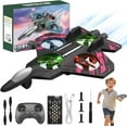thumbnail image 1 of Rc Stunt Fighter Jet Toy, 2026 New Foam Remote Control Airplane with 360° Flips & Led Lights, Remote-Controlled Rc Fighter Jet Drone, for Beginners, Hristmas & Birthday Gift (Red*1 Battery), 1 of 8