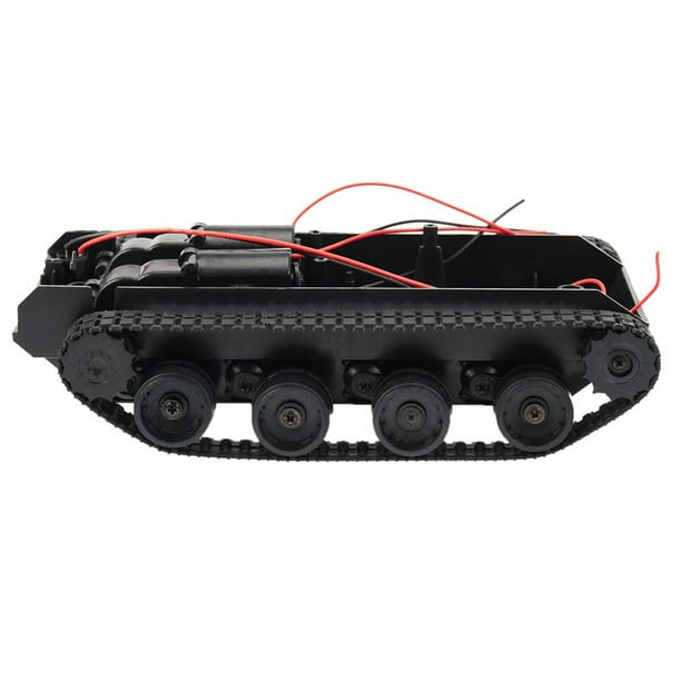 Rc Tank Smart Robot Tank Car Chassis Kit Rubber Track Crawler For 130 Motor Diy Robot Toys For Children Walmart Business Supplies