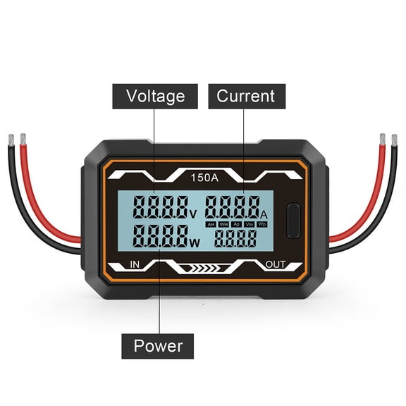 Rc200A Battery Power Tester And Voltage Meter With Watt And Ampere Display