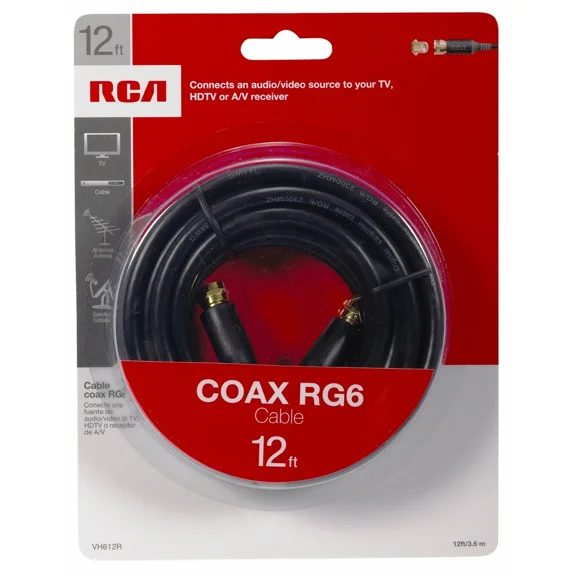 Rca 12Ft Rg6 Coaxial Cable