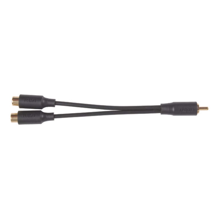 RCA Ah25R Single Splitter Y-Adapter (1 Male to 2 Females