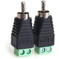 Rca Plug Adapter Terminal Block, Rca To Av Block Screw Connection