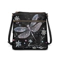 thumbnail image 1 of ZUXONGSY Dragonfly Floral Print Shoulder Handbag for Women Small Crossbody Travel Purse Casual Satchel with Adjustable Wide Strap for Shopping Working, 1 of 7