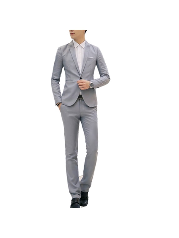 3 Piece Suit Men nSolid Tuxedo Suit Set One Button Slim Breasted Party Blazer with Shirts and Pants Elegant Business Set Wedding Partys Dress