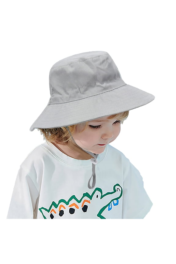 Baby Girls Sun Hat Toddler Bucket Hat Outdoors Toddler UPF 50+ Sun Protection Hat Baby Chin-Strap Sun Hat