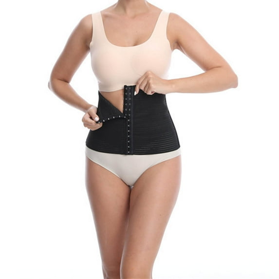 Rciityk Black Waist Trainer Corset Shapewear for Women Tummys Control Cincher Body Shaper Girdle - Spring/Summer Savings Clearance