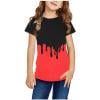 thumbnail image 1 of Rciityk Boys Girls Shirts Summer Clothes Casual Short Sleeve T-Shirt Toddler Kids Round Neck colour blocking Tee Tops for 3-4 Years, 1 of 6