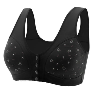 Rciityk Daisy Bra for Seniors Front Button Closure Bras Older Women No Underwire easy Close Bra Soft Cup Sleep Bra - Spring/Summer Savings Clearances