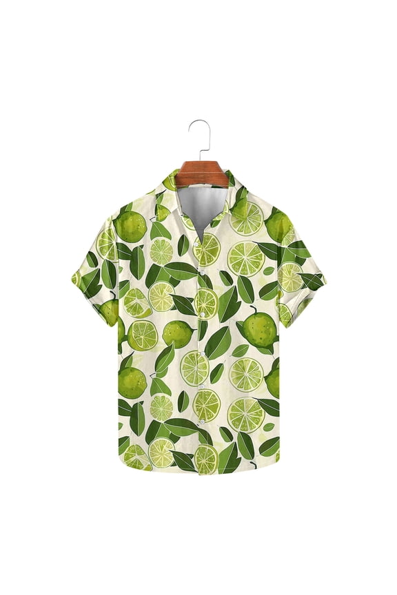 Hawaiian Shirt for Men Tropical Short Sleeve Casual Button Up Shirts Summer Beach Shirt Beach Outfits