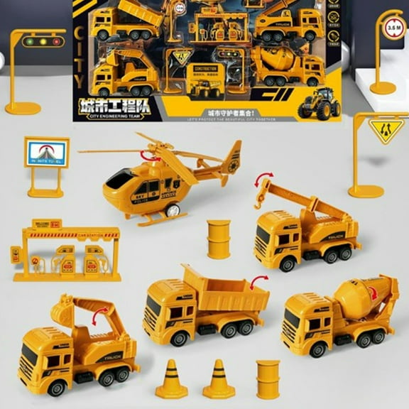 Rciityk Kids Fire Trucks Playset for Boys Pull Back Cars Kid Fire Station Playset Educational School Learning Toy Set Birthday 3+ Year Old Boy - Savings