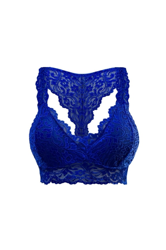 Lace Bralette for Women, Lace Bralette Padded Lace Bandeau Bra with Straps for Women Girls