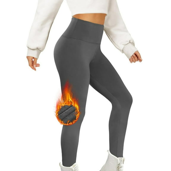 Rciityk Leggings with Pockets for Women - Fleece Lined High Waisted Thermal Warm Yoga Pants Thick Tummys Control Casual Winter Tights