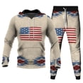 thumbnail image 1 of Rciityk Men's Tracksuit 2 Piece Hooded Athletic Sweatsuits Pullover Casual Running Jogging Sport Suit Sets - Fall Savings Clearance, 1 of 3