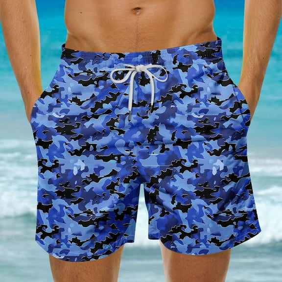 Rciityk Mens Beach Shorts, Swim Trunks Men, Mens Bathing Suit 7 inch, Drawstring Summer Quickly Dry Board Swimming Shorts with Pockets