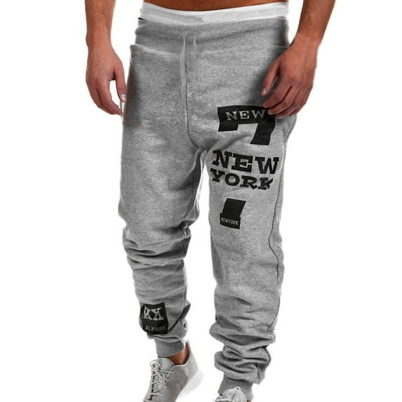 Rciityk Mens Sweatpants Casual Drawstring High Waisted Printing Pants Baggy Joggers Pants Athletic Workout Sweat Pants