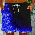 thumbnail image 1 of Rciityk Mens Swimming Trunks Shorts Elastic Waist Drawstring Shorts Flame Print Straight Beach Shorts Fashion Casual Comfort Shorts with Pockets, 1 of 8