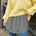 thumbnail image 1 of Rciityk Multicolor Shirt Extender for Women Adjustable Layering Fake Tops Mini Skirt Half-Length Hemline Slip with Buttons, 1 of 8