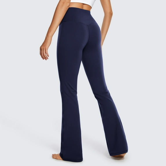 Rciityk Navy#2 Boot cut Yoga Pants for Women Stretch Wide Leg Pants High Waist Workout Pants Tummys Control Work Casual Yoga Pants