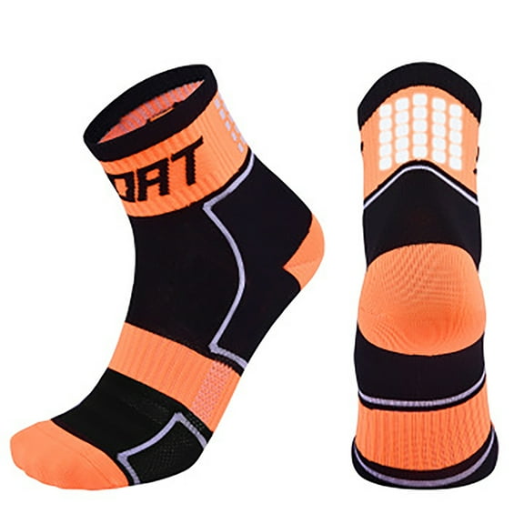 Rciityk Orange Low Cut Cycling Socks for Men and Women Unisex Breathable Sport Socks Ankle Running Athletic Crew Socks