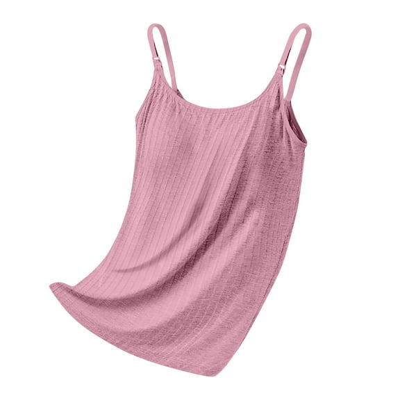 Rciityk Pink Women's Maternity Nursing Tank Tops Sleeveless Scoop Neck Breastfeeding Shirt Pregnancy Clothes