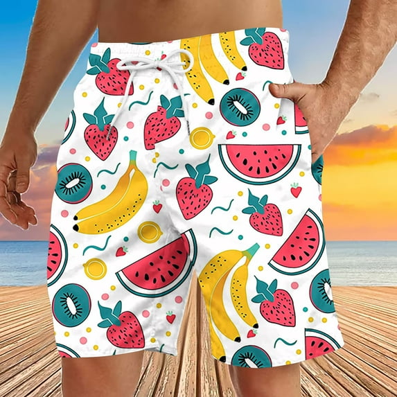 Rciityk Plus Size Board Shorts Men's - Men's Swim Trunks - Summer Hawaiian Beach Shorts - Quickly Dry Drawstring Bathing Suit Swimwear with Pockets