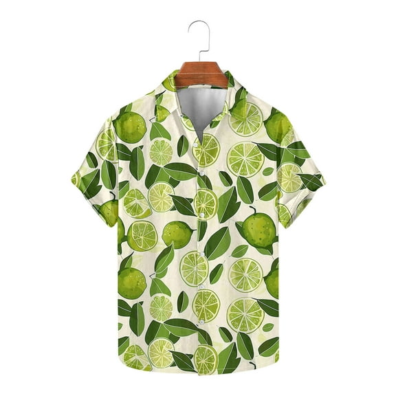 Rciityk Short Sleeve Hawaiian Shirts for Men Casual Button Up Shirt Summer Tropical Vacation Beach Shirts for Hawaii Party