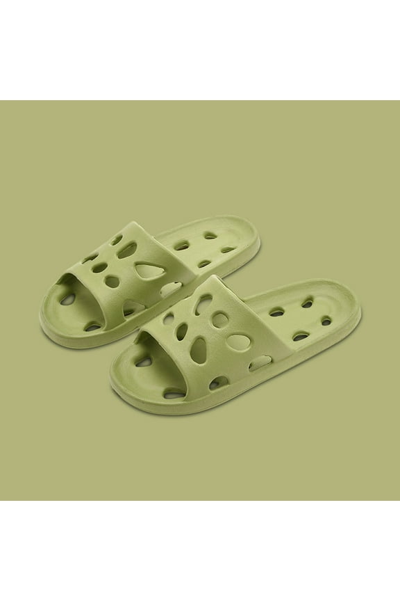 Slippers for Women and Men Non-Slip Quick Drying Shower Slides EVA Shower Shoes with Drain Holes - Summer's Best Shoes