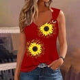 thumbnail image 1 of Rciityk Tank Tops for Women Printed Round Neck Casual Printed Sleeveless Suspender Top, 1 of 4