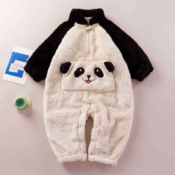 Rciityk Toddler Boys Girls Rompers Fall Clothes Baby Girls Boys Footless Pajamas Jumpsuits Unisex Infant Zip Neck Button Up Long Sleeve Sleep and Play