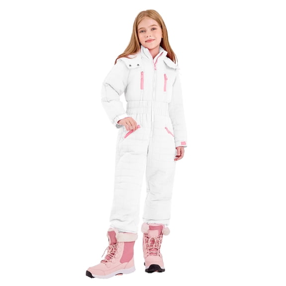 Rciityk Toddler Snow Suit - Snow Suit for Kids - Girls Boys One Pieces Snowsuit Winter Outdoor Ski Suit Warm Waterproof Snowboarding Jumpsuit
