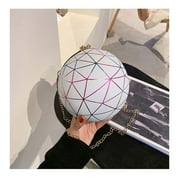 Rciityk White Basketball Purse for Women Novelty Crossbody Purses Small Cute Tote Bag PU Leather Round Handbags - Spring/Summer Clearance